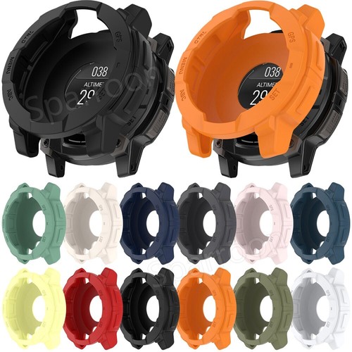 For Garmin Instinct 3 45/50MM Rugged TPU Protective Bumper Shockproof Case Cover - 第 1/75 張圖片
