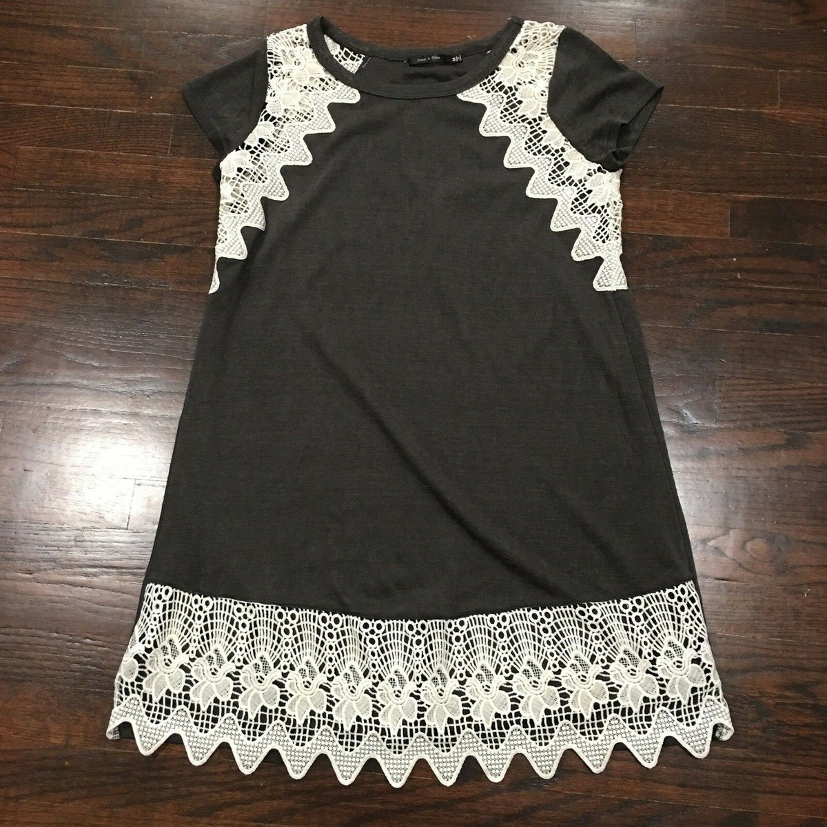 jersey tunic dress Women Long Sleeve Jersey Flared Swing T-Shirt Tunic Dress with Side Pockets