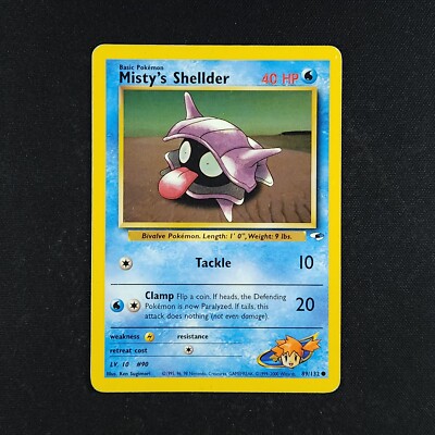 Misty's Shellder 89/132 - Gym Heroes - Pokemon Card