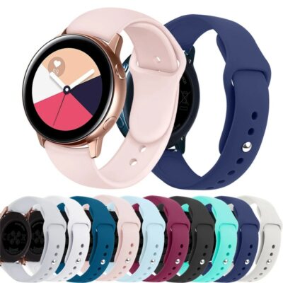 Silicone Sport Strap For Samsung Galaxy Watch Active 2 40 42 44mm Watch Band
