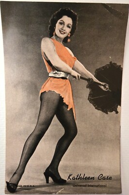 Vintage Found Photo Kathleen Case RKO Radio Pictures Inc. Orange Coloring Legs