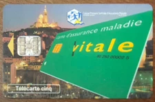 TELECARTE 5U MARSEILLE CARTE VITALE RÉF PHONECOTE Gn425 PHONE CARD TELEFONKARTE