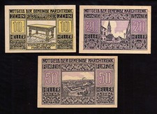 MARCHTRENK - AUSTRIA NOTGELD -    10, 20, 50 Heller