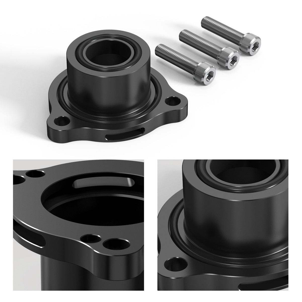 Silver Turbo Blow Off Valve BOV Spacer Adapter For Audi A1 A3 Q5