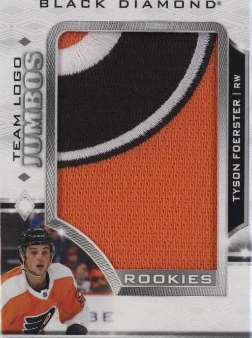 2023-24 Upper Deck Black Diamond - Rookie Team Logo Jumbo Manufactured Patches #RTL-TF Tyson Foerster (RC)