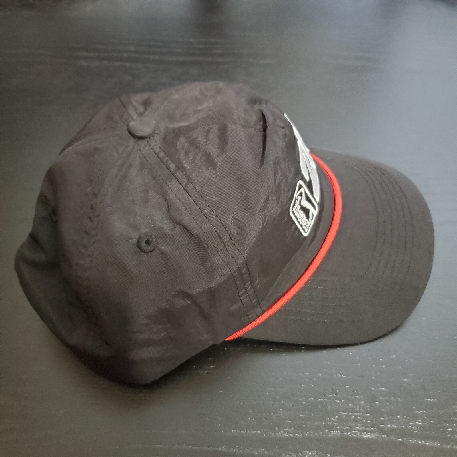 RARE MALBON PGA TOUR 2K GOLF ROPE HAT CAP ADJUSTABLE SNAPBACK BLACK RED WHITE image 3