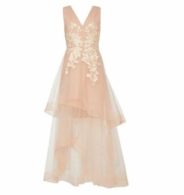 Maxi Dress Bcbgmaxazria Pink Tulle Dress NEW 499 BCBG