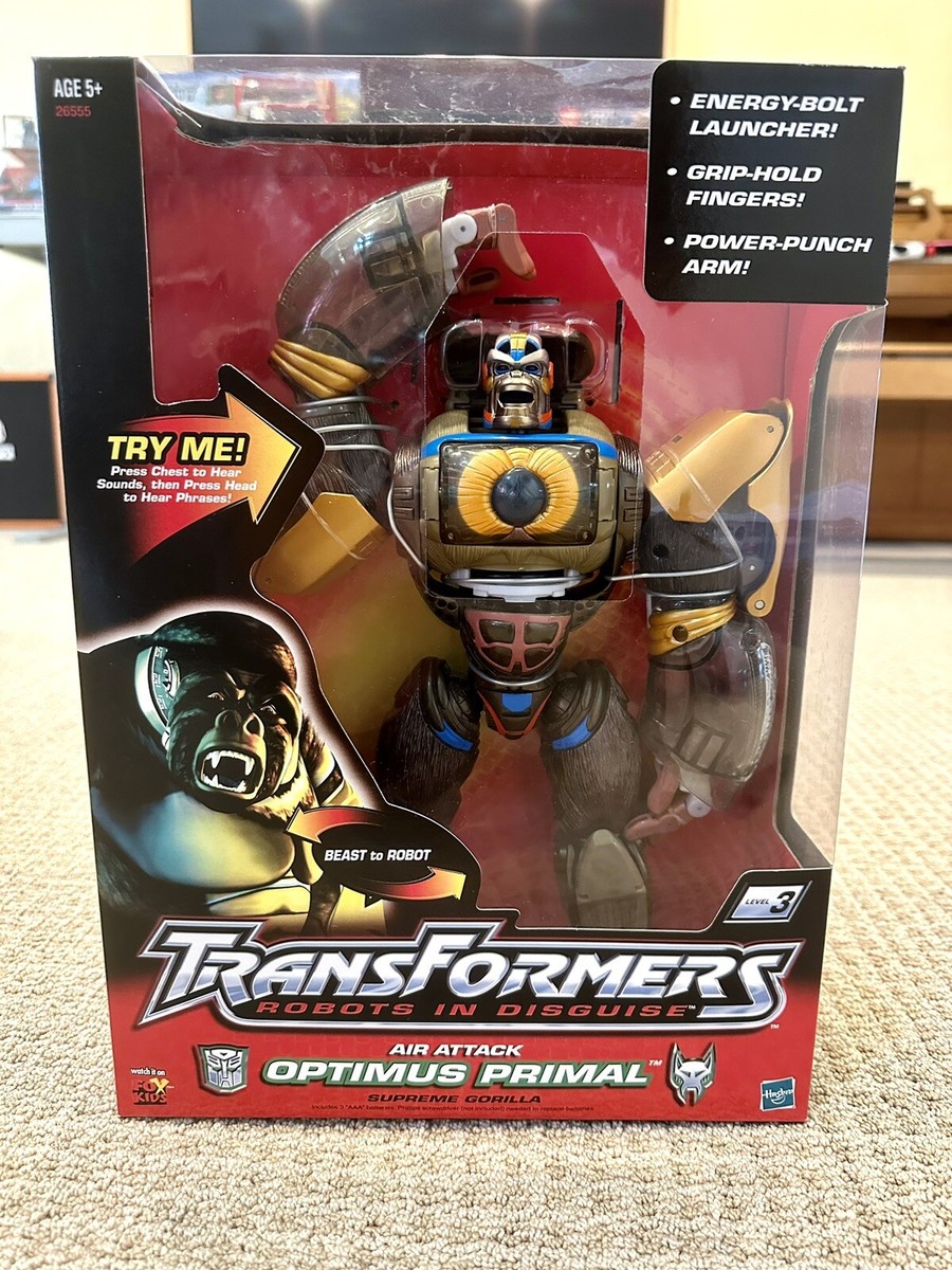 【初期版】トランスフォーマー エアアタック オプティマスプライマル 2001年 2001 Transformers RID Air Attack OPTIMUS PRIMAL Gorilla Action