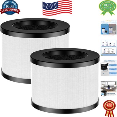 Efficient 360° Rotating 2 Pack H13 HEPA Filters for Tolife Air Purifiers