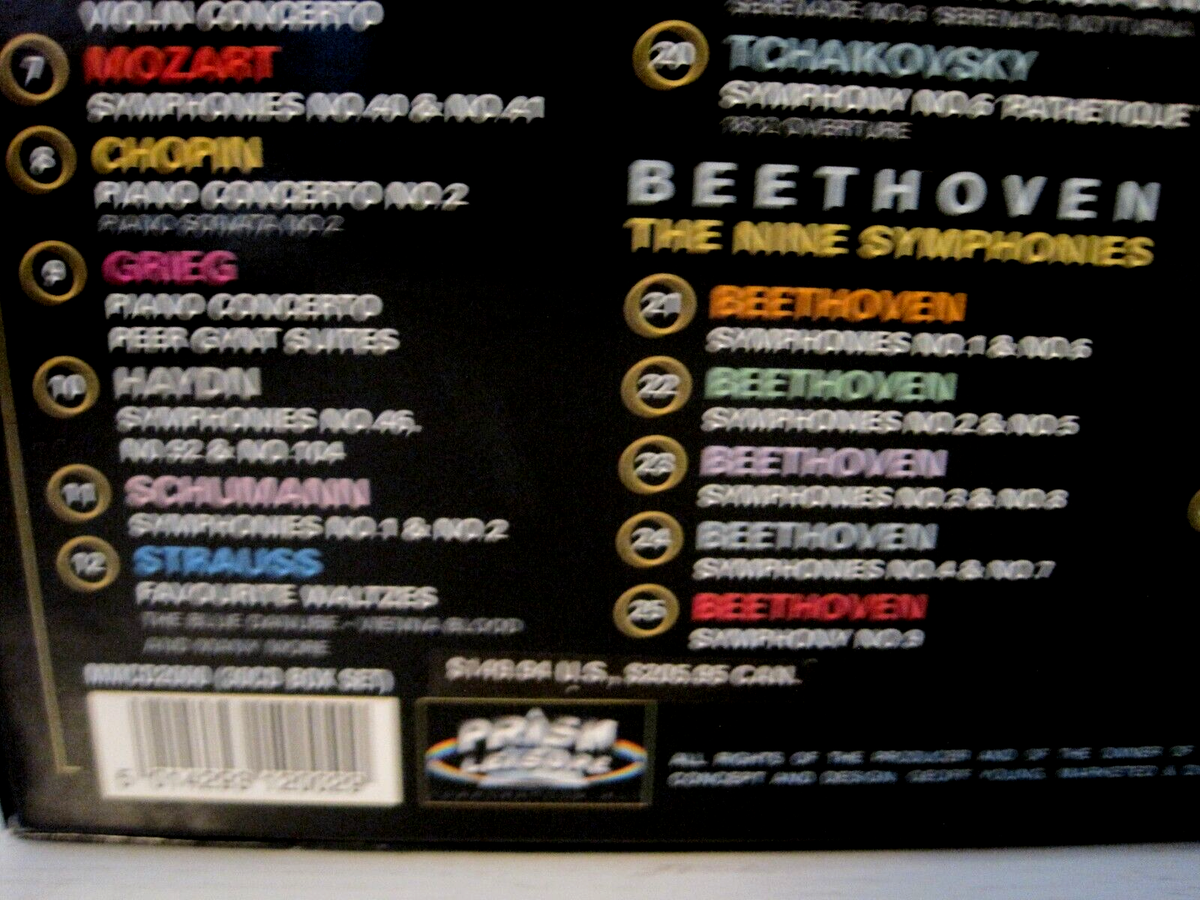 Millennium Masterpieces Classical Music 30 Disc CD Box Set-FAST