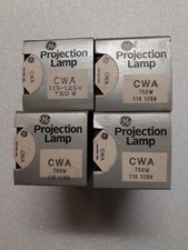 Lot of 4 CWA GE General Electric Projection Lamp Projector Bulb 115-125V 750W