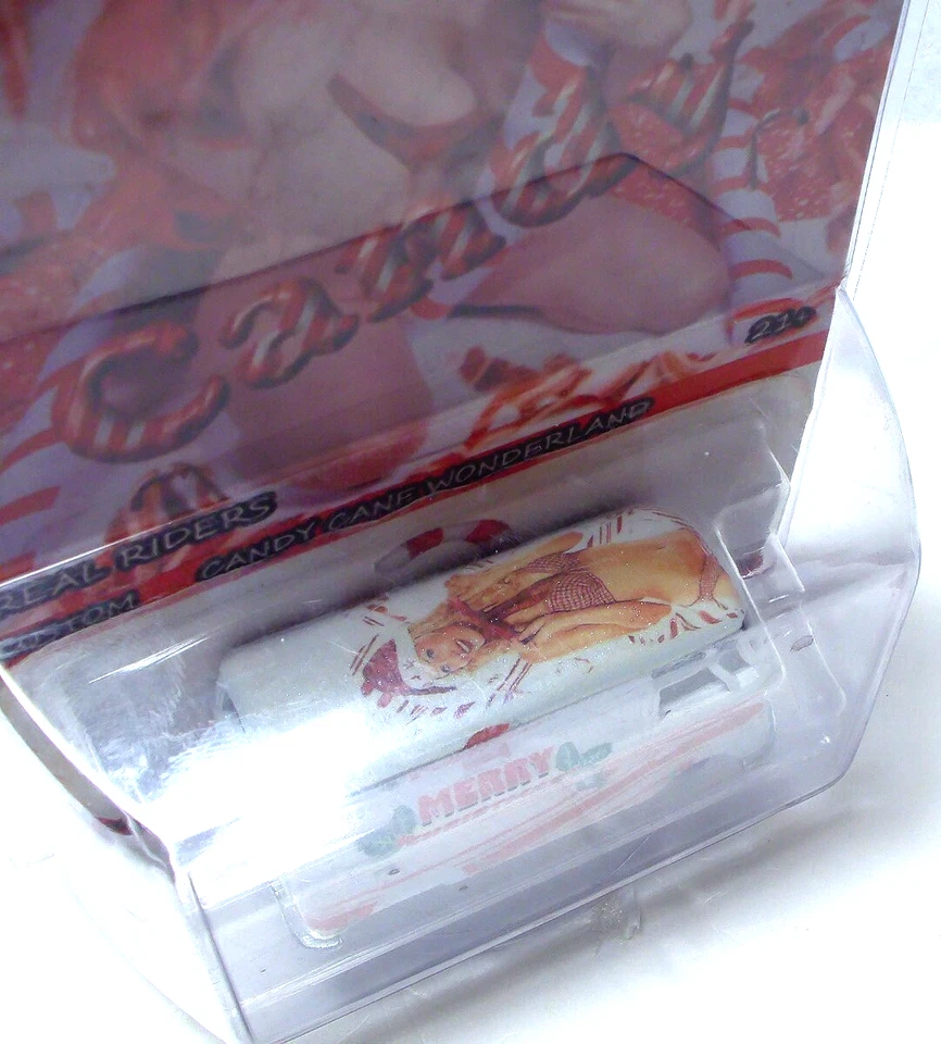 Bastón de caramelo personalizado Hot Wheels Wonderland Naughty Holidays Ed. Diecast 1/25 1:64 Foto 4 de 4