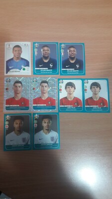  Lot 9 cards: Mbappe, Felix, Ronaldo, Jadon Sancho