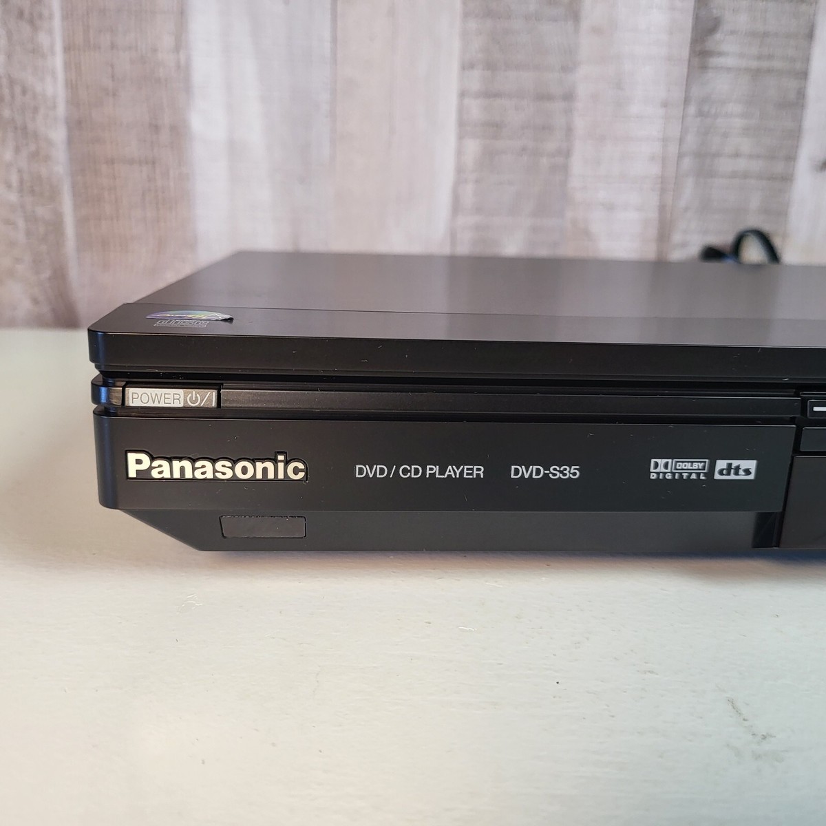 Panasonic DVD-S35 DVD/CD Player Black MP3 Jpeg playback Tested