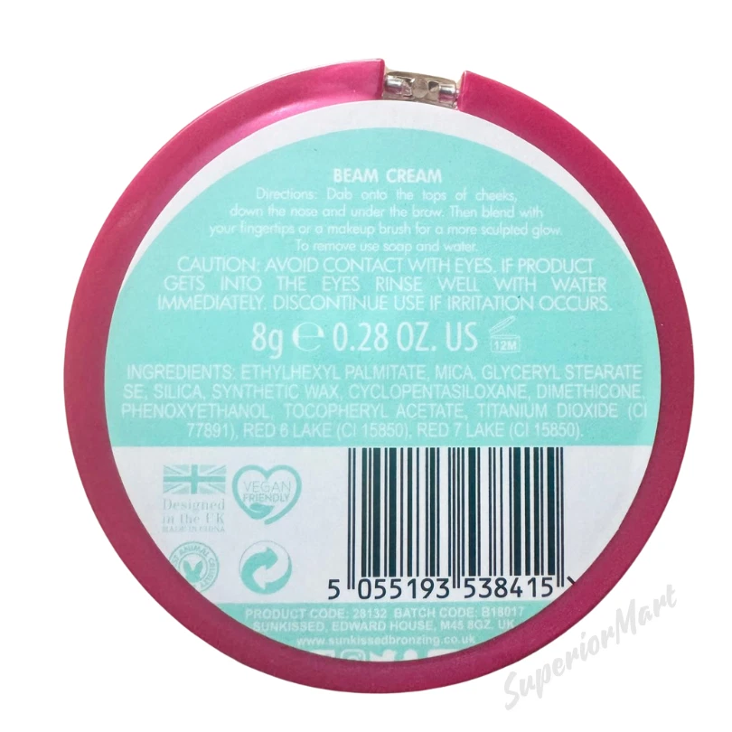 Sunkissed Highlights Beam Cream Iridescent Glow Pearl Highlighter Vitamin E - Image 2 of 3