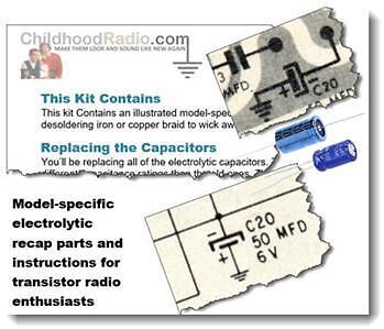Raytheon T-150-1 2 3 4 -5 Ch 6RT1 Recap Kit Parts & Service Documents - Picture 1 of 1