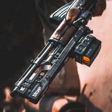 Elysium Style Airsoft AK Mod System, Movie Prop Aiming Attachment Kit - ABS-GF