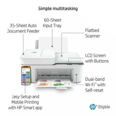HP DeskJet 4120e/4130e/4222e All in One Farb WLAN Tintenstrahldrucker plus Tinte