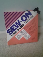 Sew-On Hook and Loop Fastener 3/4" x 10 Yards Black