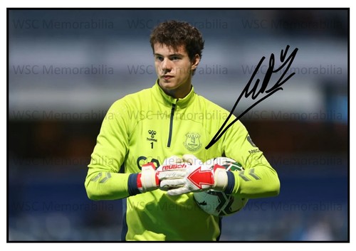 11477. Zan-Luk Leban Signed Pictures A4 Prints Everton Farsley Celtic