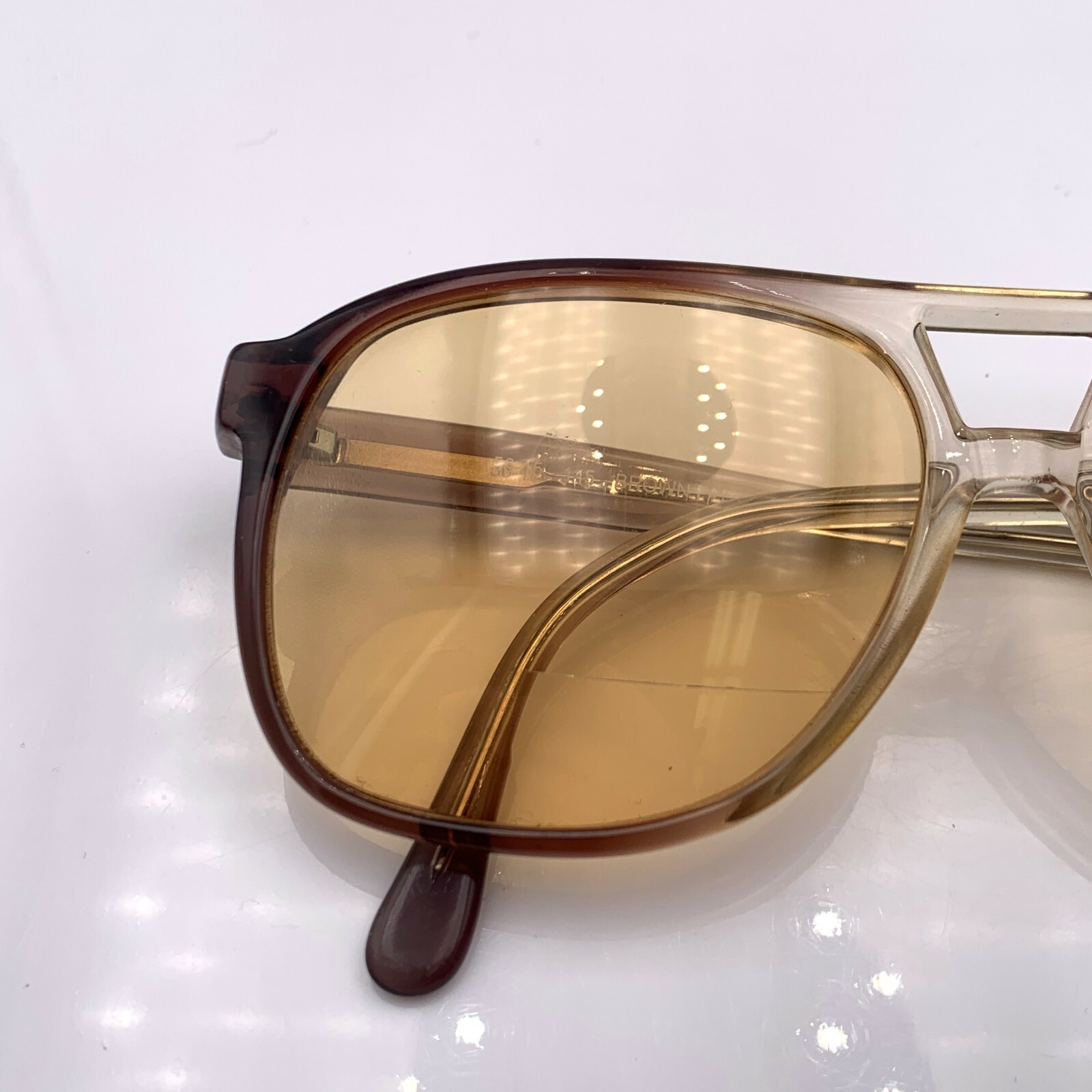 Vintage LS Basic Brown Transparent Pilot Sunglass… - image 5