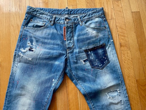 $895.00 EXCELLENT COND. DSQUARED2 5-POCKET RAVE ON JEANS M/ITALY USA SIZE 34-36. - Picture 16 of 17