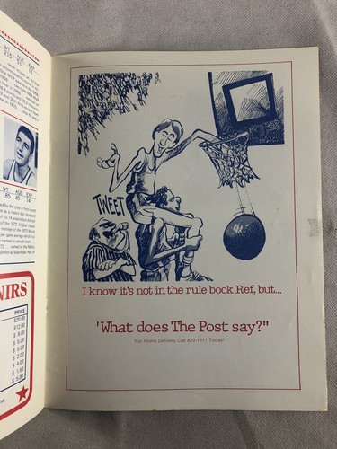 1984 NBA All-Star Saturday Program, 1st Slam Dunk Contest, Old-Timers Game - Picture 16 of 16