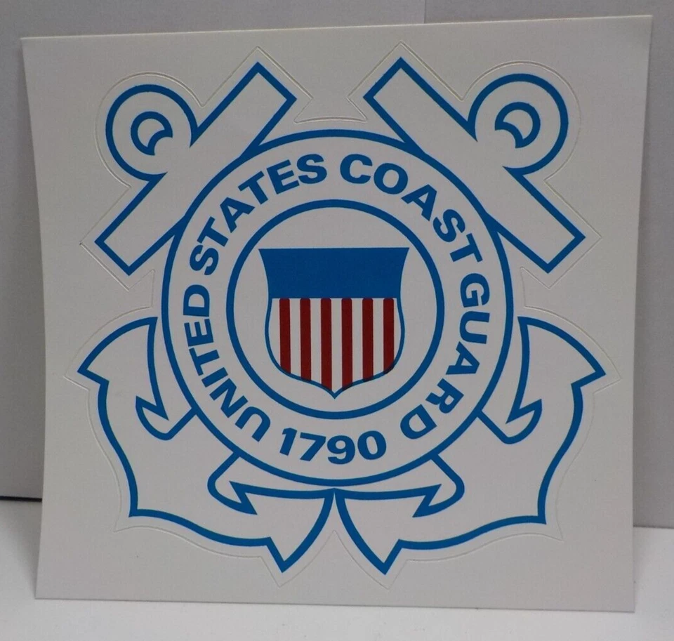 Calcomanía de la Guardia Costera de los Estados Unidos para autos o camiones calcomanía exterior militar 6 x 6 pulgadas Foto 2 de 3