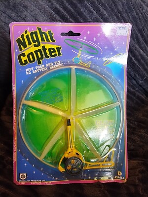 Night COPTER Vintage Glow In Dark NEW / SEALED  1982 entertainment gallore