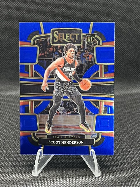 2023-24 Panini Select #77 Rookie Scoot Henderson Retail Blue RC Trail Blazers