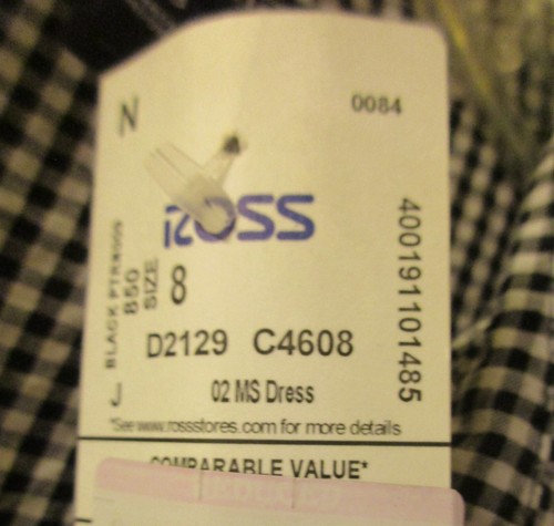 En Focus Studio Women's Shirt Dress ~ Navy & White Checked with Tie Belt, Size 8 - Picture 6 of 10