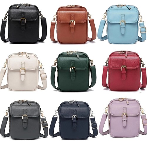 Women Crossbody Bag PU Leather Anti Theft Shoulder Bag Small Messenger Bag UK