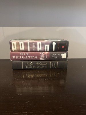 Hardcover Book Lot - Pol Pot, Six Frigates And John Adams