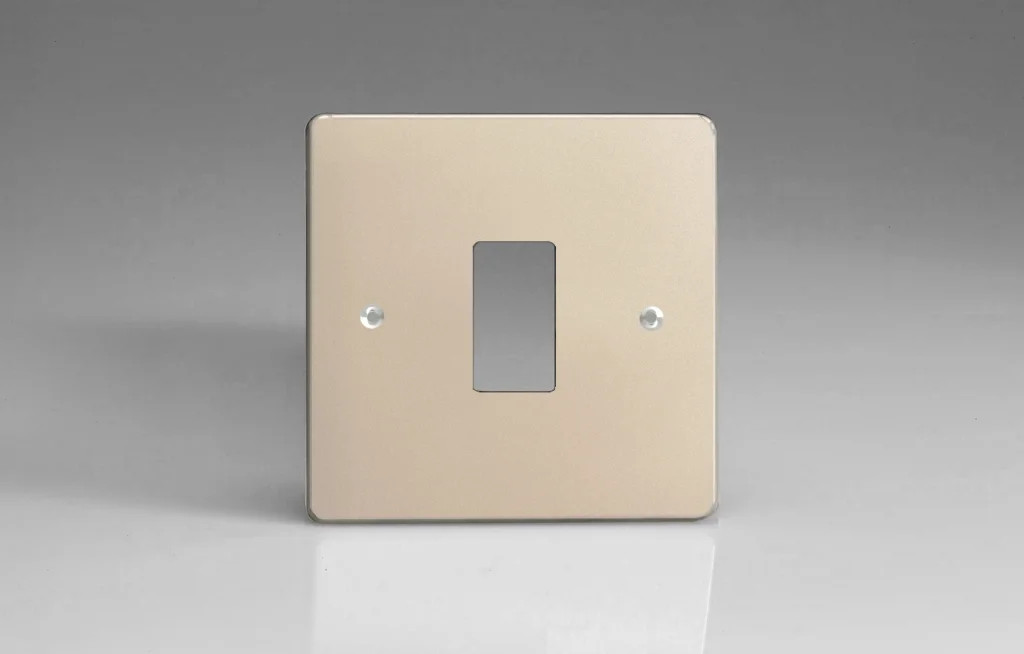 Modular Grid System Satin PowerGrid Plate 2-Gang Varilight XDNPG1