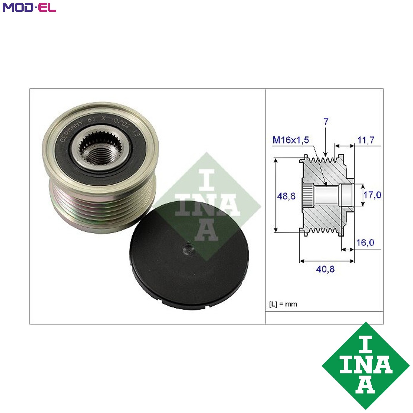 4x ✅Fits INA 535 0080 10 ALTERNATOR PULLEY CLUTCH KIT ⭐UK Seller⭐ - Image 37