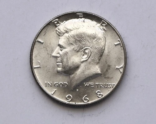 1968-D KENNEDY HALF DOLLAR UNCIRCULATED (JFK68-04)