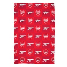 Image of Arsenal FC Polyester Checkered Fleece Blanket150cm x 100cm Red/White TC1000