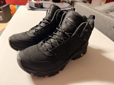 Mens MERRELL COLDPACK 3 THERMO Mid Waterproof Black Boots Vibram Arctic Grip 8