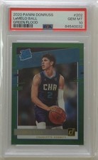 2020 Panini Donruss LaMelo Ball Green Flood #202 PSA 10