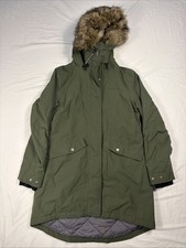 Didriksons Erika Womens Parka 3 Olive Green Size 38 Medium