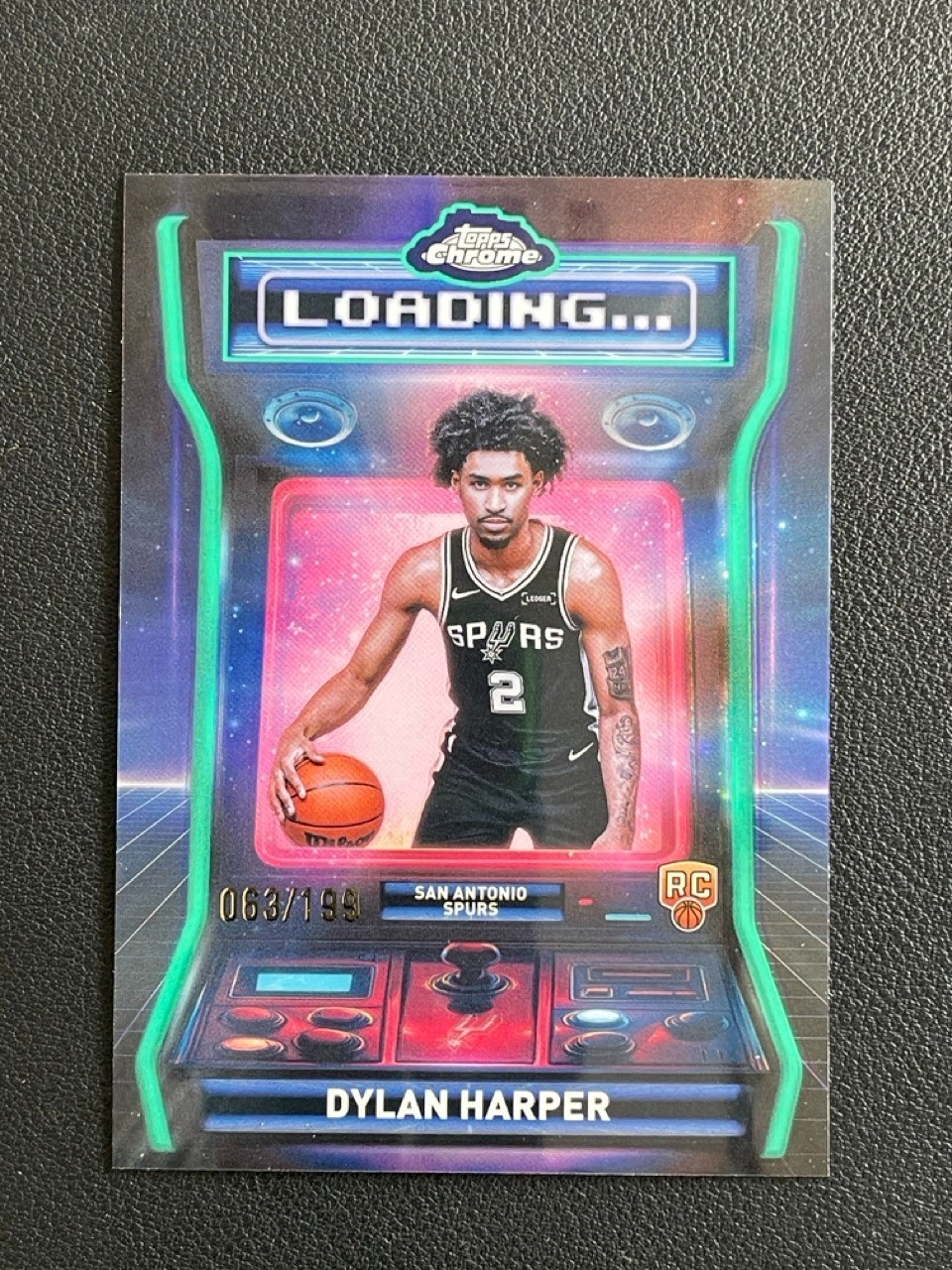 Dylan Harper 2025-26 Topps Chrome Basketball RC Loading Aqua 063/199 #LD-12
