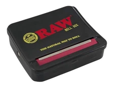 RAW Natural Unrefined Rolling Papers - Automatic Rolling Box - 70Mm King Size