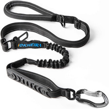 Multifunctional Tactical Dog Leash Heavy Duty,4-6 FT Strong Bungee Leash with Ca