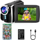 Video Camera Camcorder 2.7K HD 36MP Vlogging Camera 8X Digital Zoom for Kids