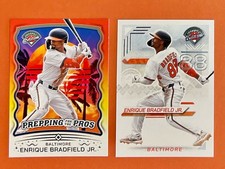 ENRIQUE BRADFIELD JR 2025 Panini Prospect Edition PREPPING FOR THE PROS #23+#94