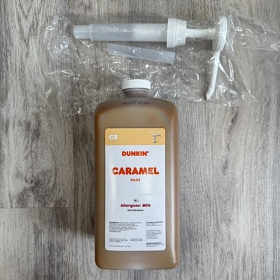 Dunkin Donuts Caramel Swirl With New Free Pump 64 Oz (RESTOCKED WEEKLY)