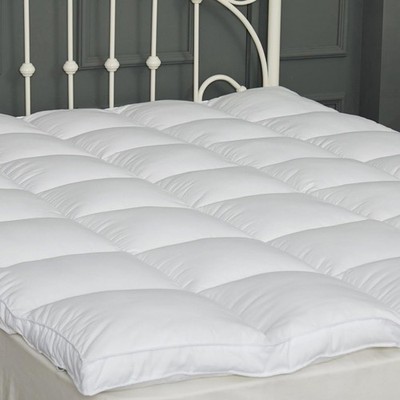2 Inch Memory Foam Mattress Topper Polyester Fiber Pillowtop Secure Fit New