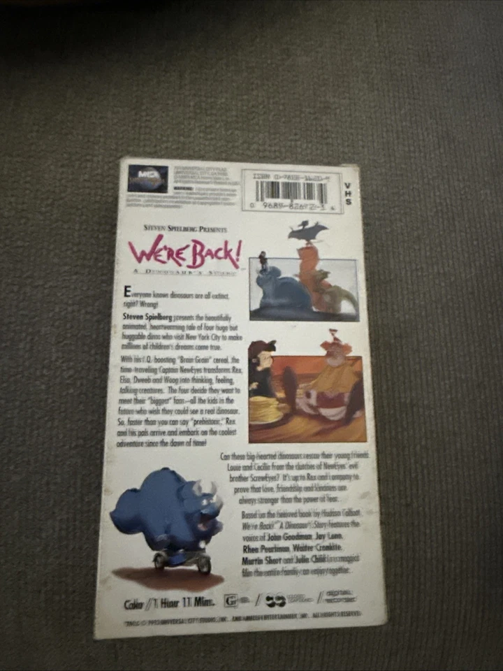 We’re Back! A Dinosaur’s Story: A Dinosaur Adventure Of The Whole World VHS Tape - Image 2 of 3