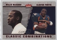 2003 Fleer Tradition Classic Combinations Red Clinton Portis Willis McGahee 0t2