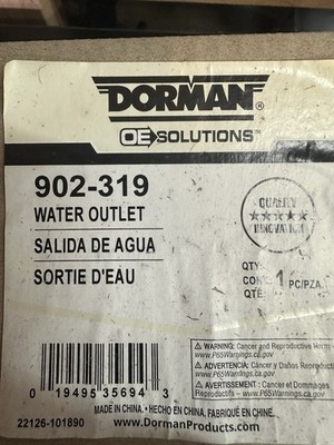 Dorman 902-319 Engine Coolant Thermostat Housing for Chrysler / Dodge Jeep Black